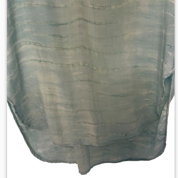 Cloth & Stone Anthropologie Sleeveless Semi Sheer Rayon Split Neck Tunic L - Picture 8 of 12